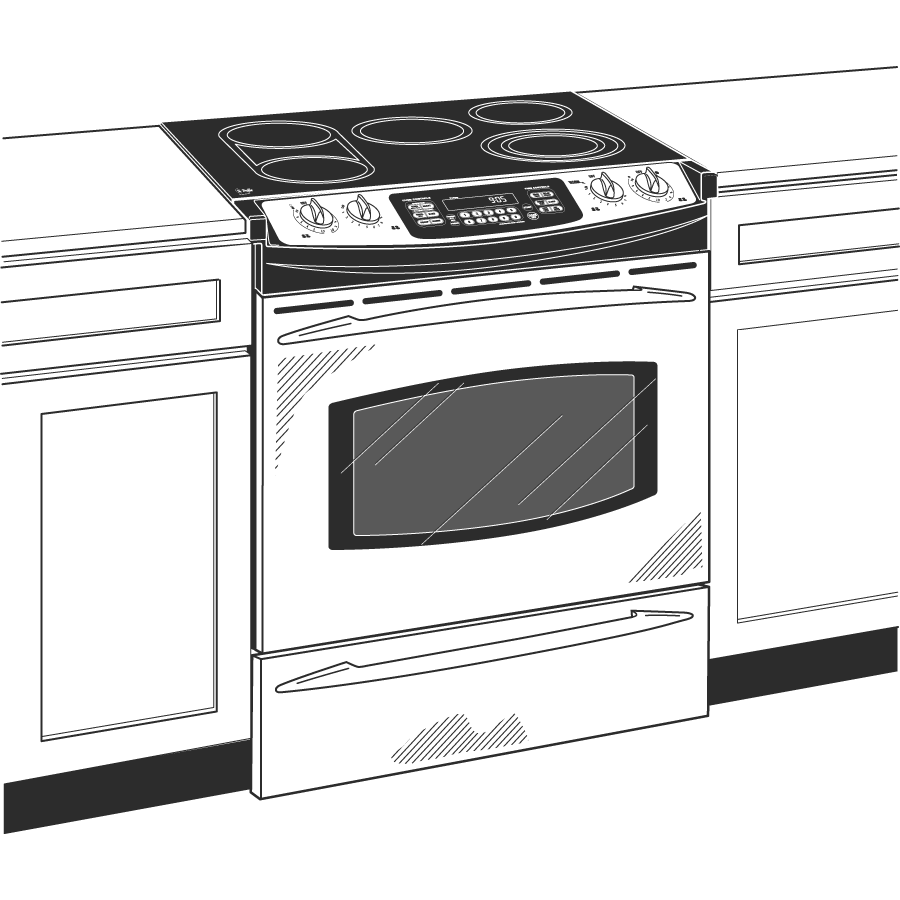 30" Slide-In Electric Range JS905SKSS