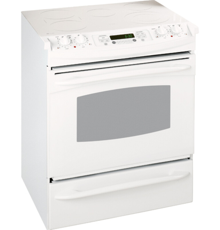 GE Profile 30" Slide-In Electric Range White JS905TKWW Picture 1