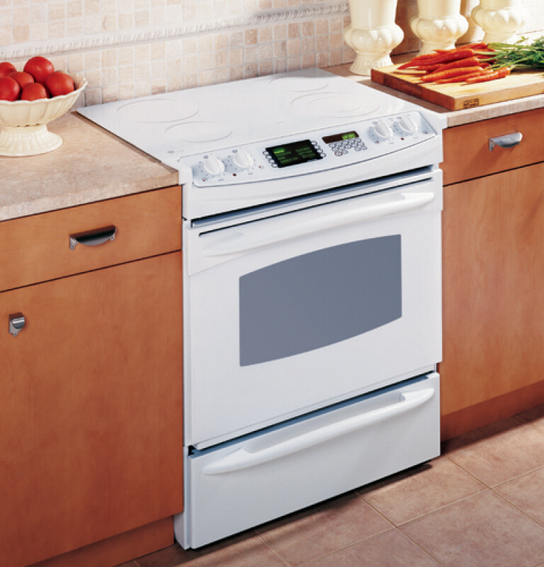 30" Slide-In Electric Range with Trivection Technology JS998THWW