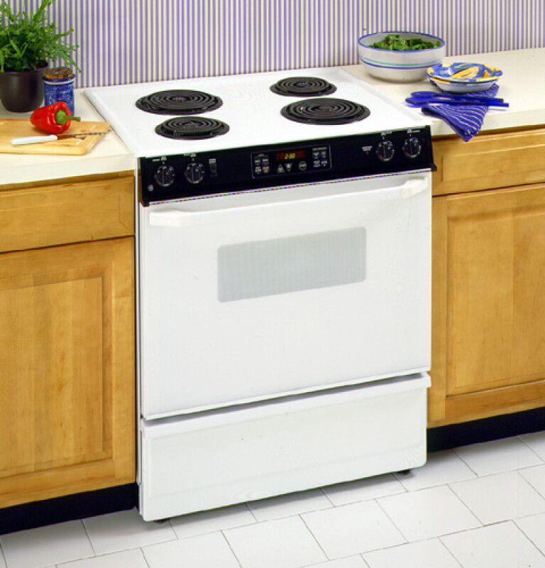 30" Slide-In Electric Range with Self-Cleaning Oven JSP26BWWH
