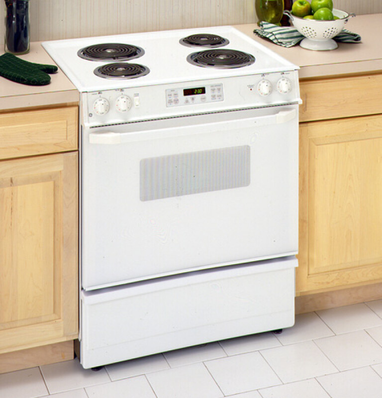 30" Slide-In Electric Range with Self-Cleaning Oven JSP34WWWW