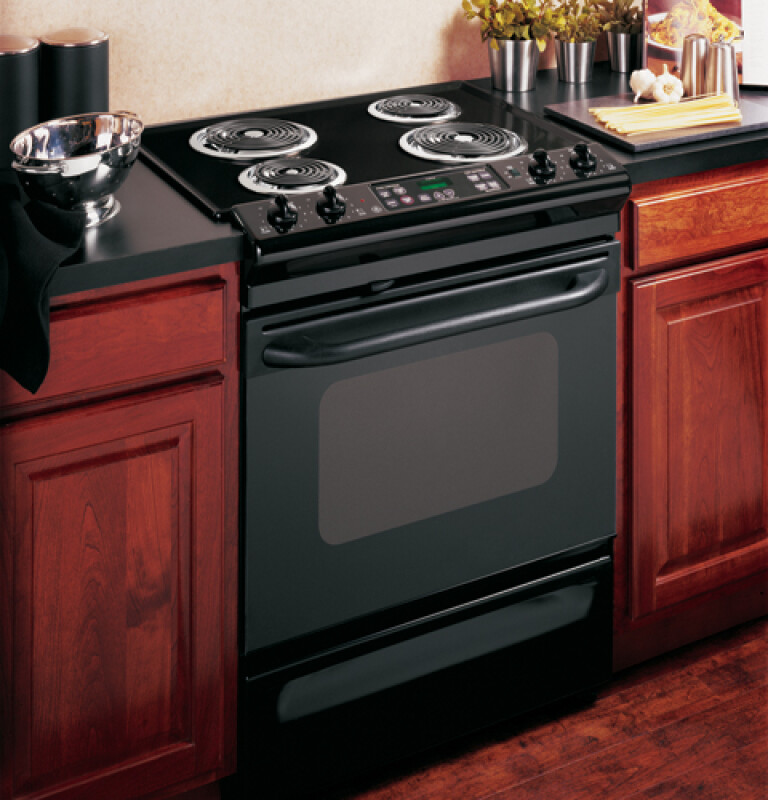 30" Slide-In Electric Range with Self-Cleaning Oven JSP39BKBB