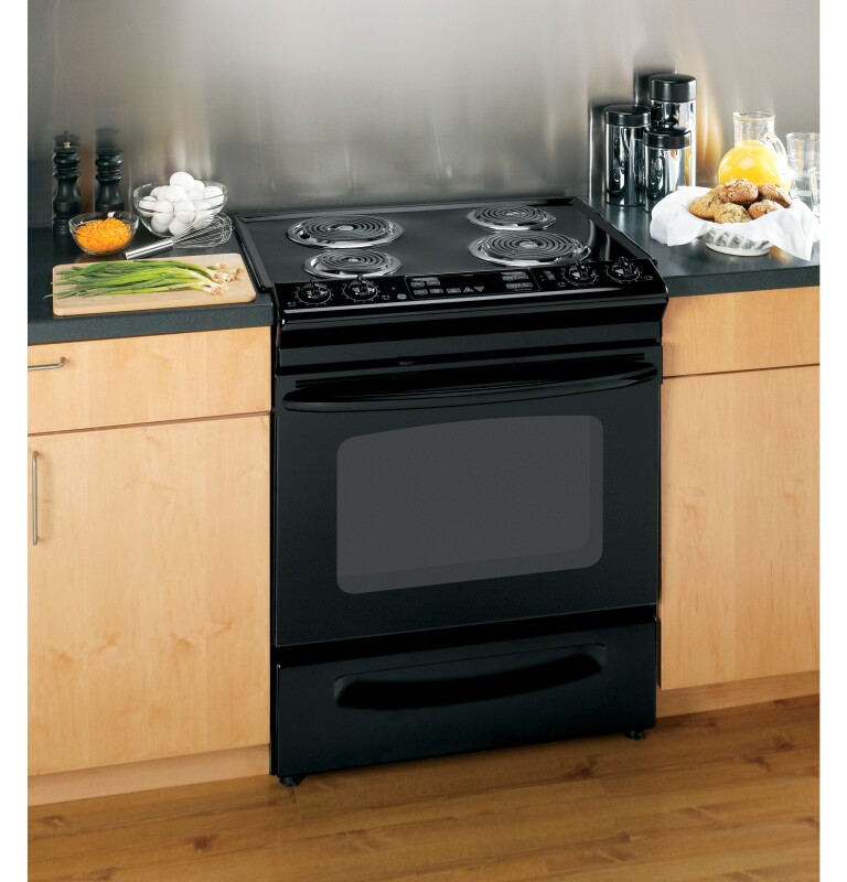 30" Slide-In Electric Range with Self-Cleaning Oven JSP39DNBB