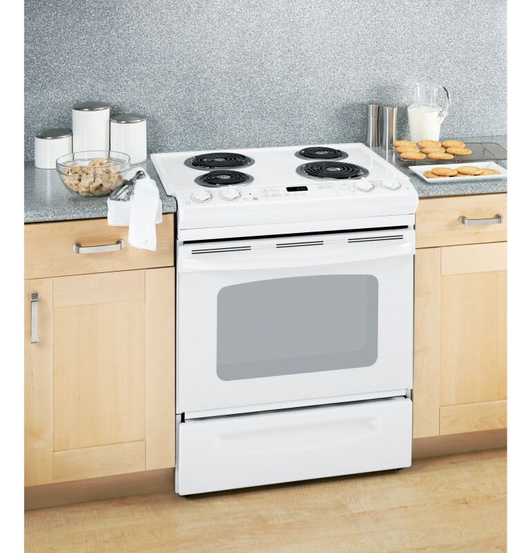 30" Slide-In Electric Range with Self-Cleaning Oven JSP39DNWW