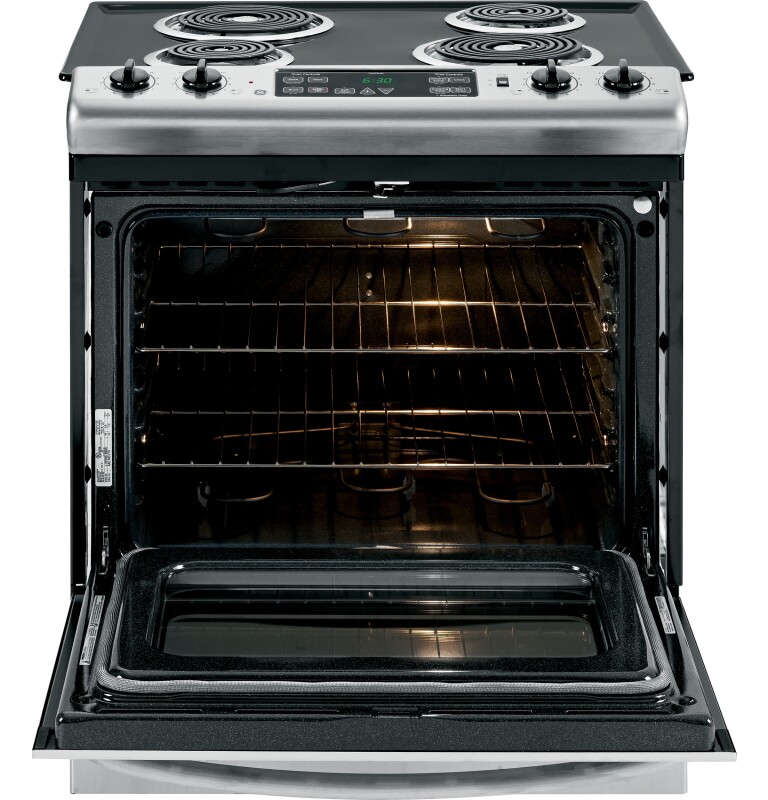 30" Slide-In Electric Range with Self-Cleaning Oven JSP39SNSS