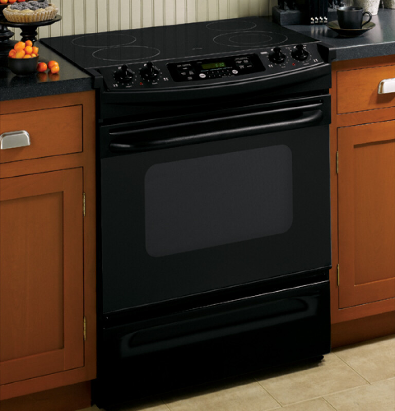 30" Slide-In Electric Range with Self-Cleaning Oven JSP42BKBB