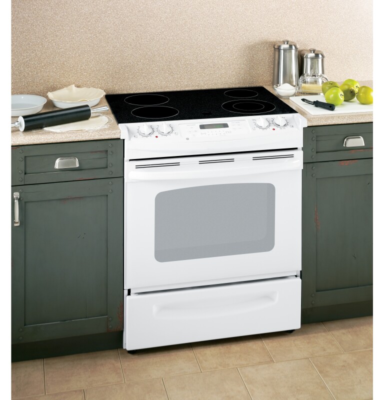 30" Slide-In Electric Range with Self-Cleaning Oven JSP42DNWW