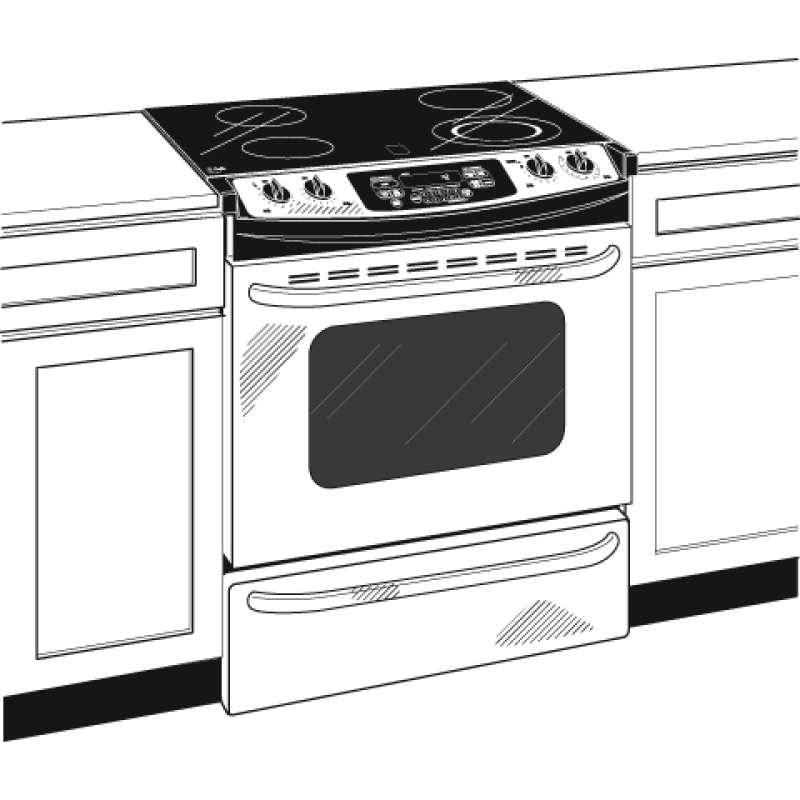 30" Slide-In Electric Range with Self-Cleaning Oven JSP42SKSS