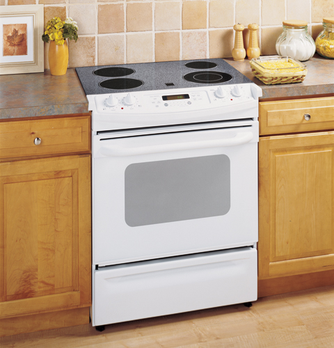 30" Slide-In Electric Range with Self-Cleaning Oven JSP42WKWW