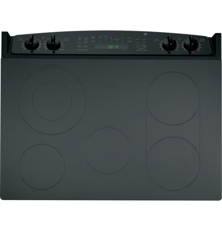 30" Slide-In CleanDesign Electric Range JSP46DPBB