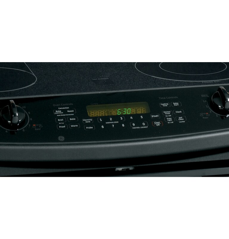 30" Slide-In CleanDesign Electric Range JSP46DPBB