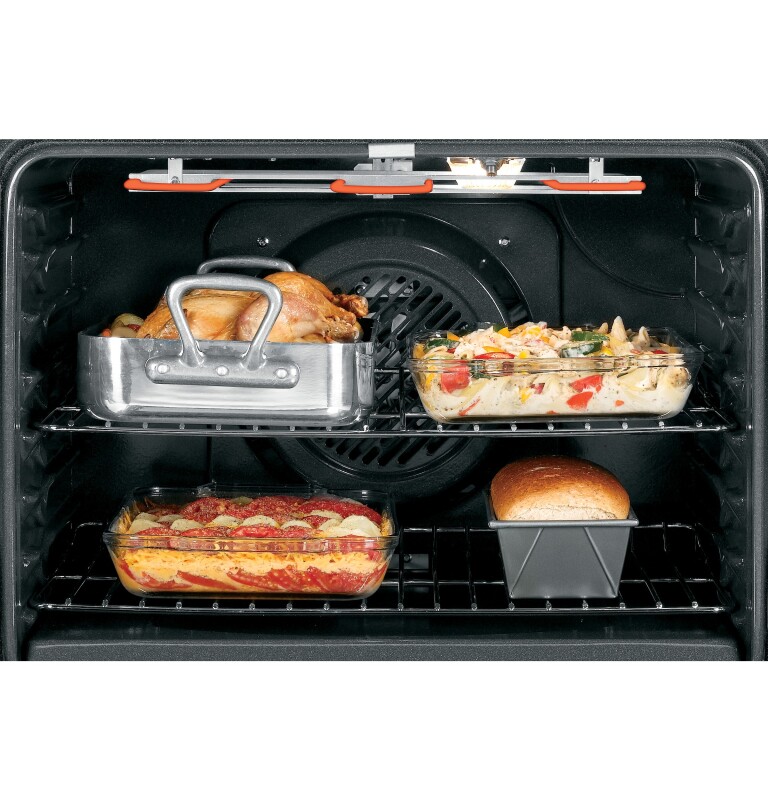 30" Slide-In CleanDesign Electric Range JSP46DPBB