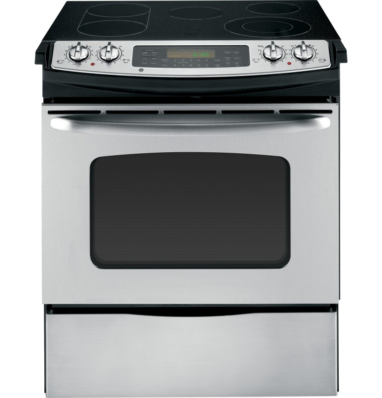 30" Slide-In CleanDesign Electric Range JSP46SPSS
