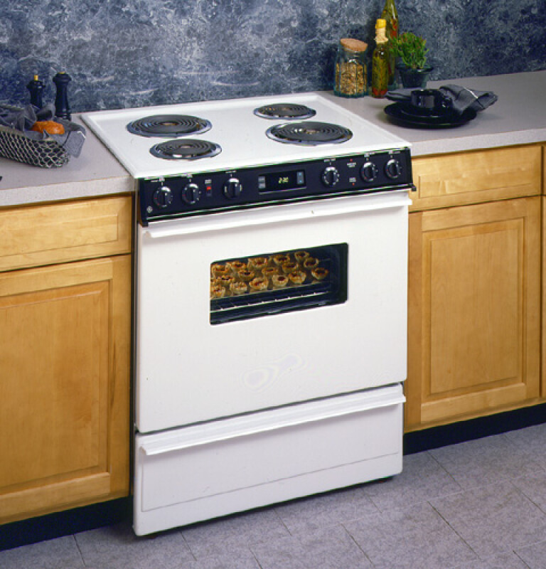 30" Slide-In Electric Range with Standard Clean Oven JSS16PWAD
