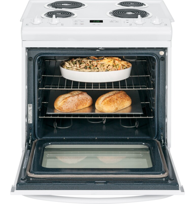 30" Slide-In Front Control Electric Range JSS28DFWW