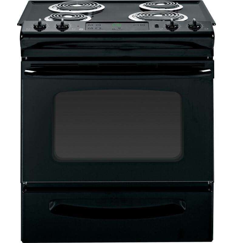 30" Slide-In Electric Range with Standard Clean Oven JSS28DNBB