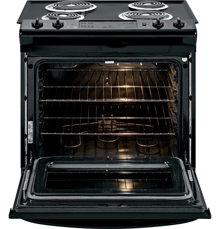 30" Slide-In Electric Range with Standard Clean Oven JSS28DNBB