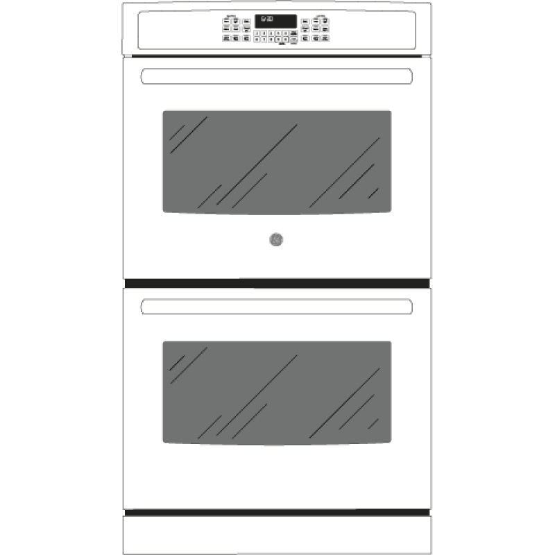 30" Built-In Double Wall Oven with Convection JT5500DFWW