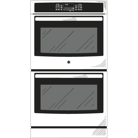 30" Built-In Double Wall Oven with Convection JT5500FMDS