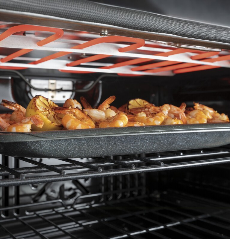 30" Smart Built-In Self-Clean Double Wall Oven with Never-Scrub Racks JTD3000DNBB