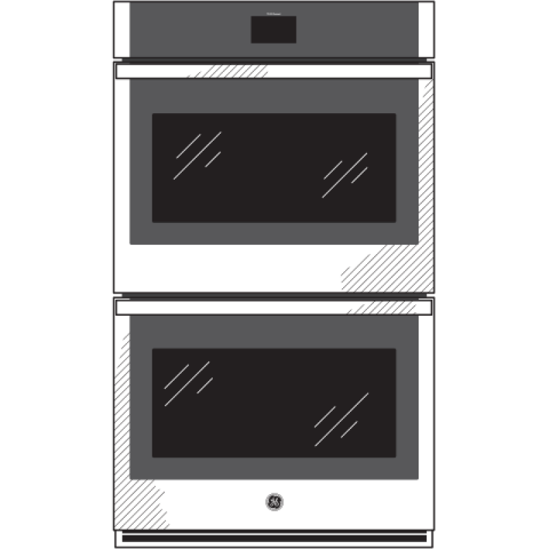 30" Smart Built-In Self-Clean Convection Double Wall Oven JTD5000DNBB