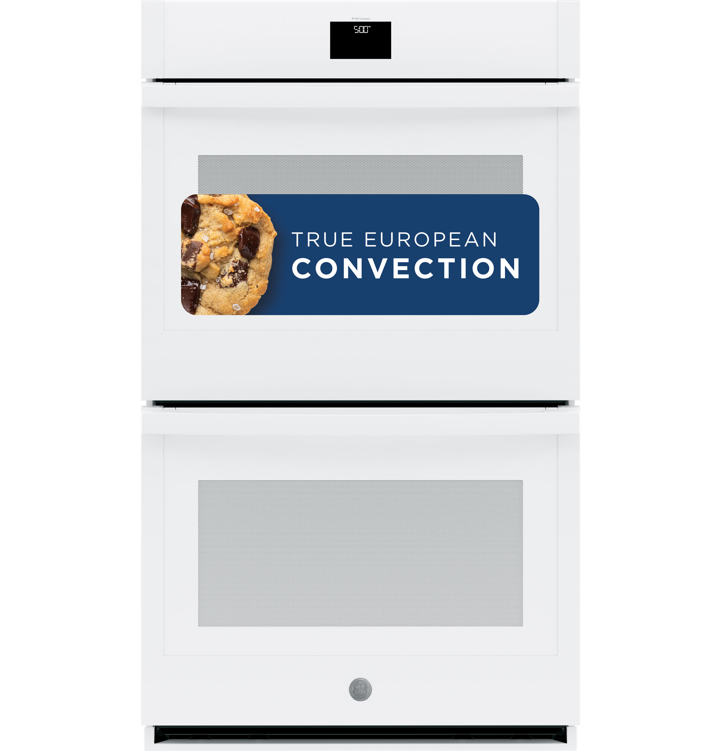 30" Smart Built-In Self-Clean Convection Double Wall Oven with Never Scrub Racks JTD5000DNWW