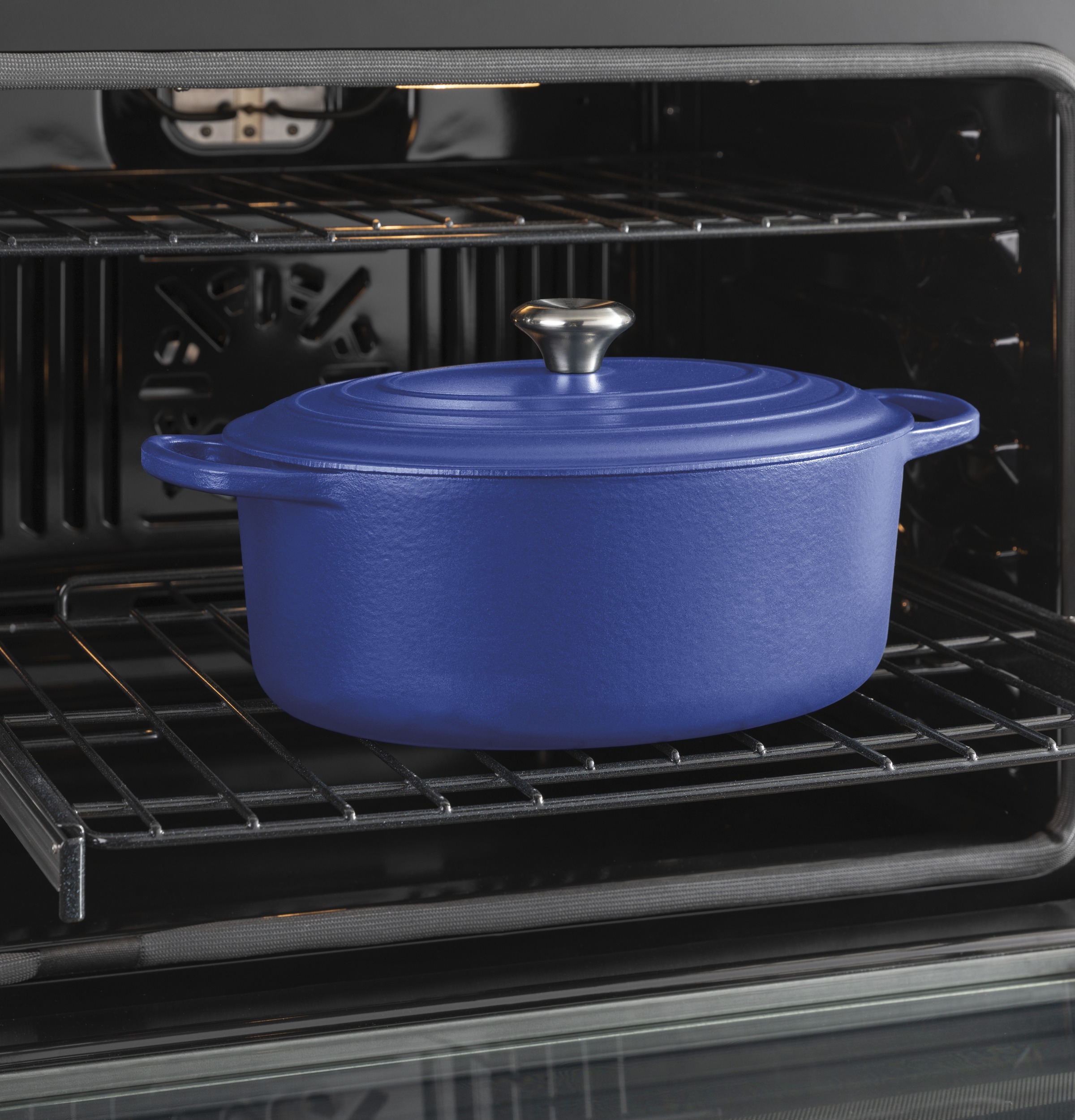 30" Smart Built-In Self-Clean Convection Double Wall Oven with Never Scrub Racks JTD5000DNWW