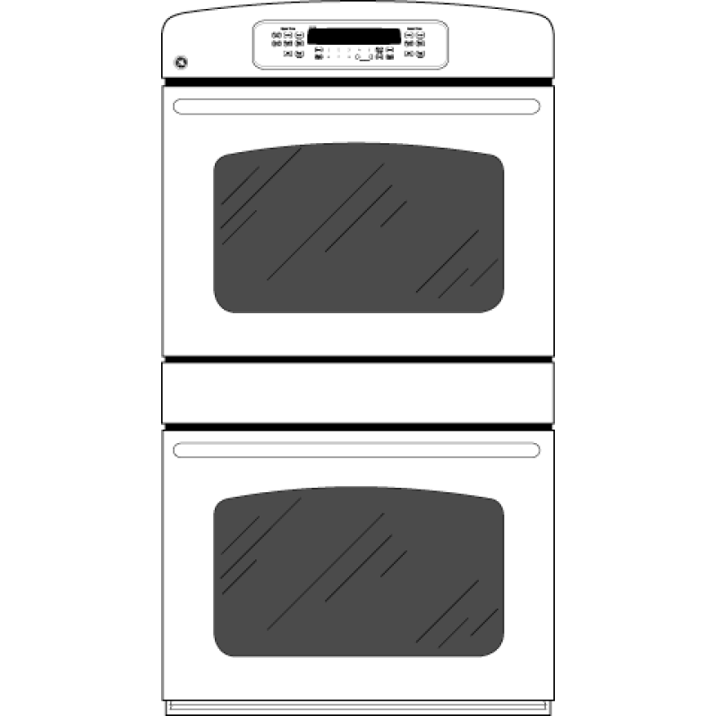 30" Built-In Convection/Thermal Wall Oven JTP75BMBB