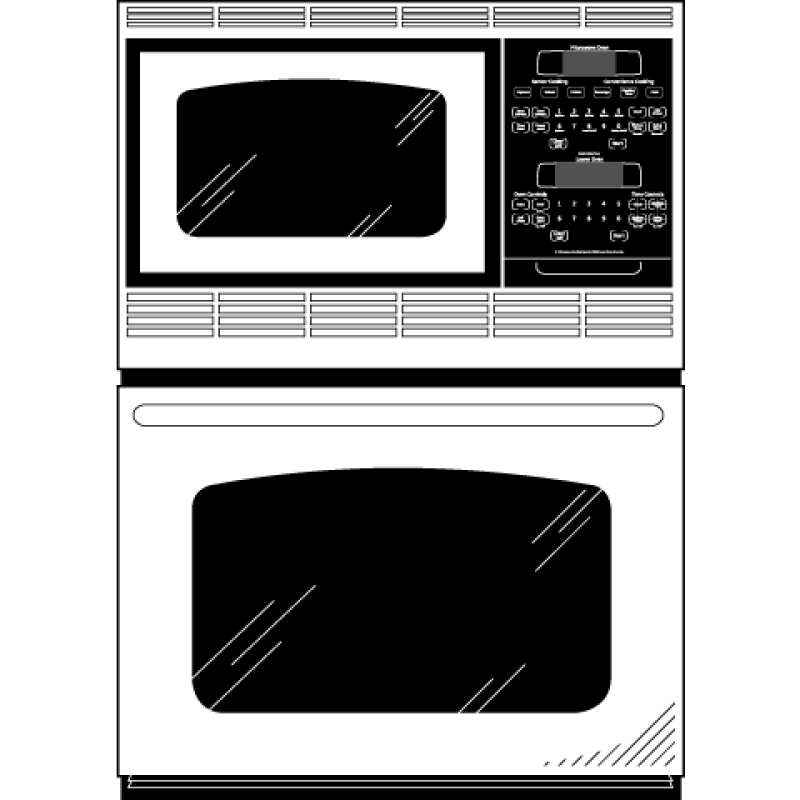 30" Built-In Double Microwave/Thermal Oven JTP90SMSS