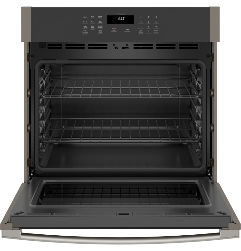 30" Smart Built-In Self-Clean Single Wall Oven with Never-Scrub Racks JTS3000ENES