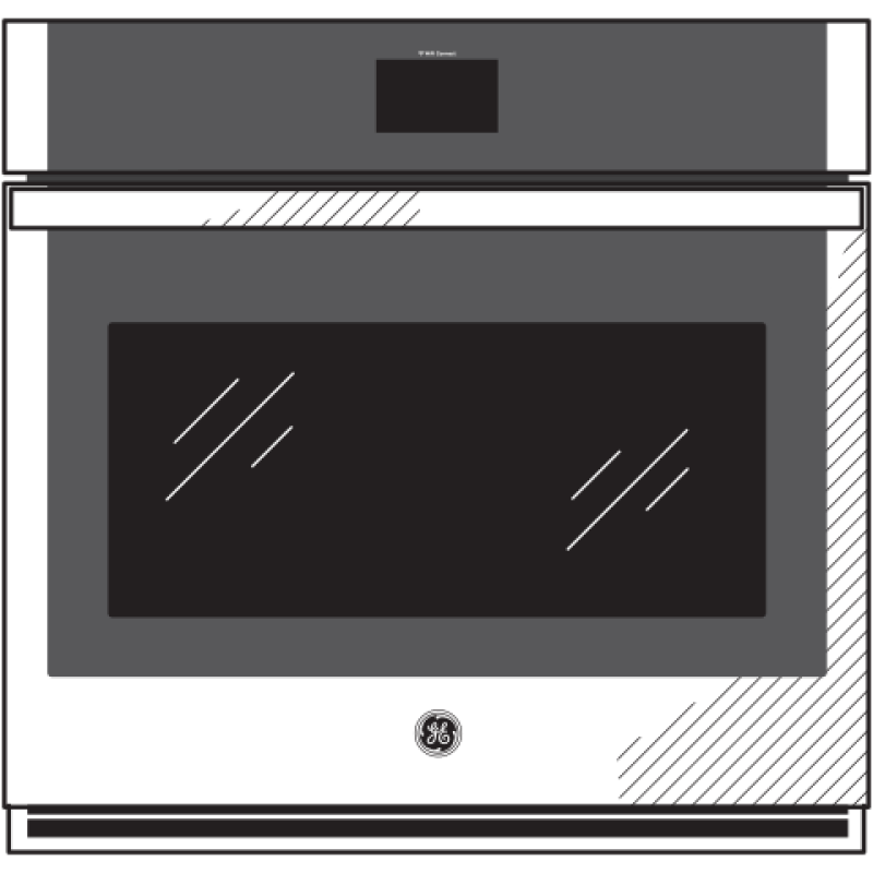 30" Smart Built-In Self-Clean Convection Single Wall Oven JTS5000DNBB