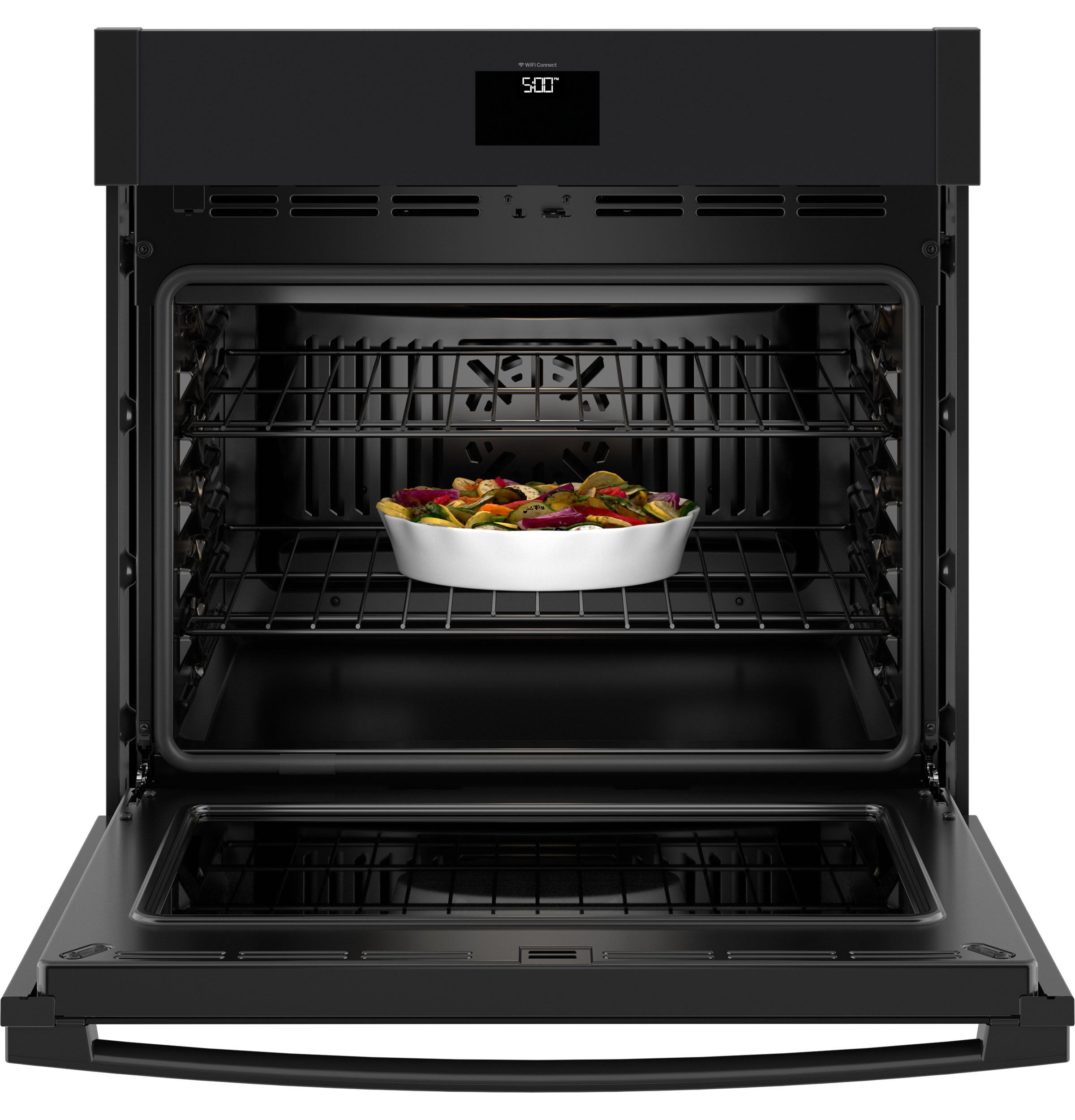30" Smart Built-In Self-Clean Convection Single Wall Oven with No Preheat Air Fry JTS5000DVBB