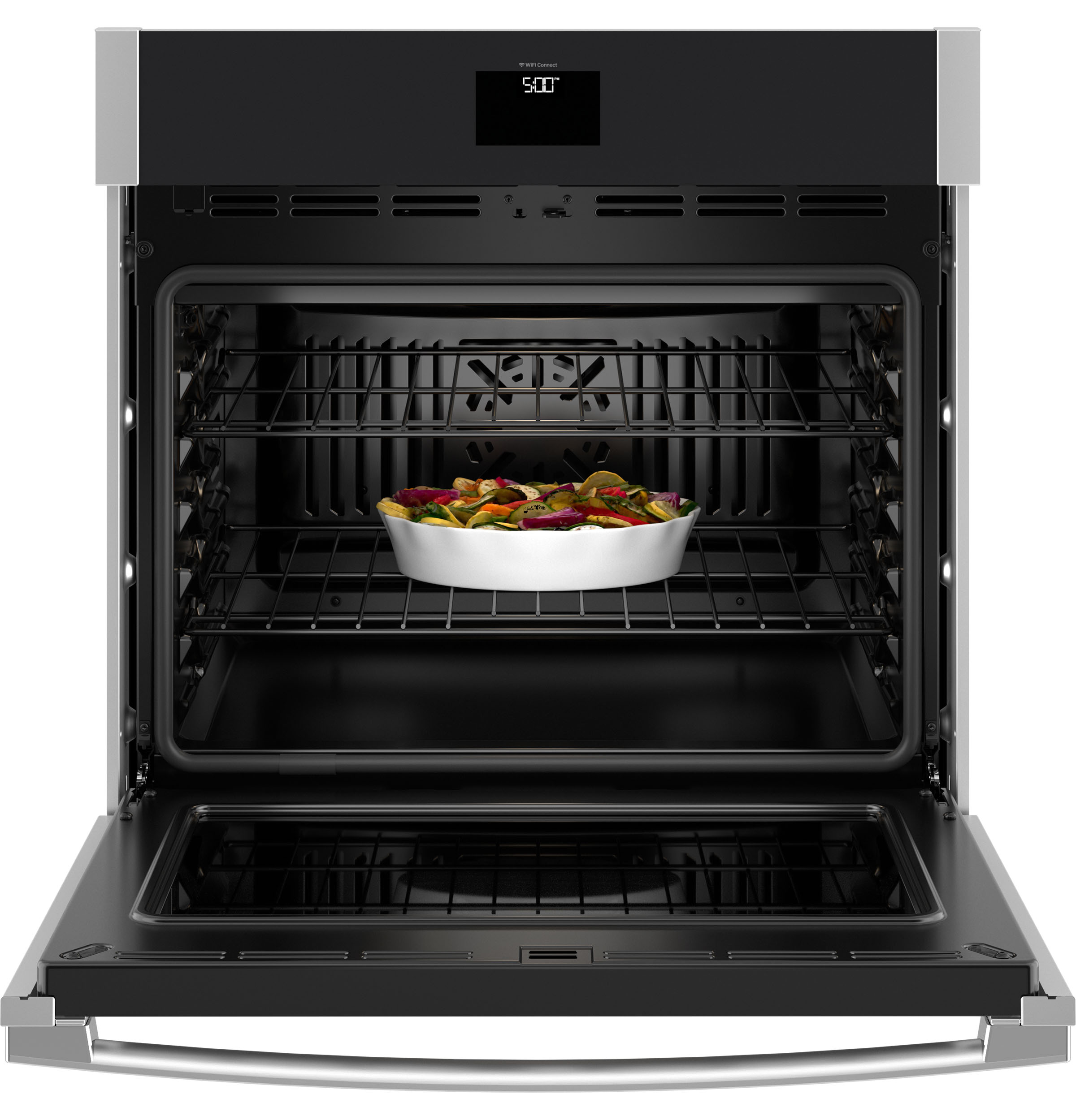 30" Smart Built-In Self-Clean Convection Single Wall Oven with No Preheat Air Fry JTS5000SVSS
