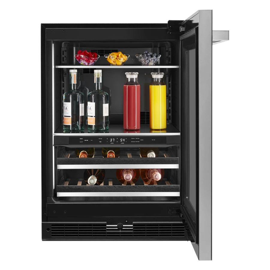 NOIR 24" Built-In Undercounter Beverage Center, Right Swing JUBFR242HM