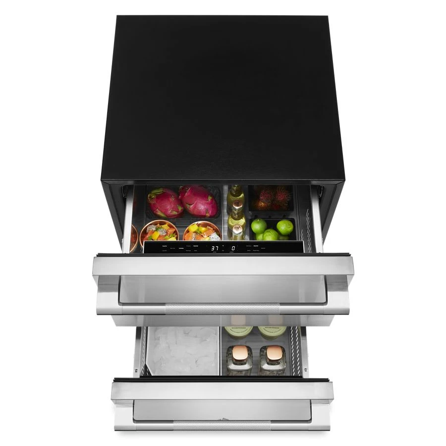RISE 24" Double Drawer Refrigerator/Freezer JUCFP242HL