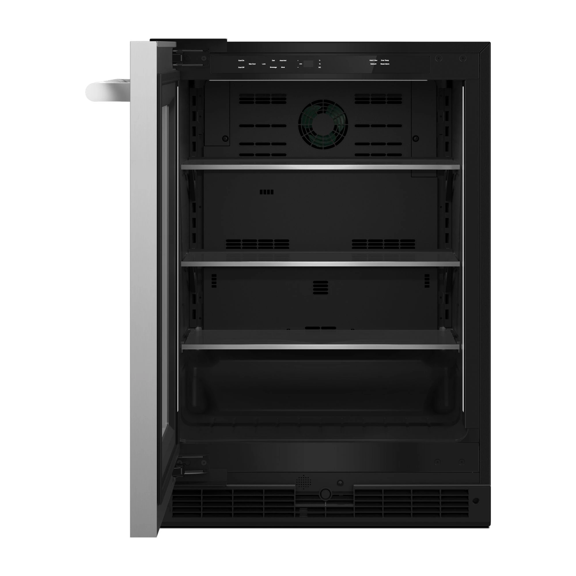 RISE™ 24" Under Counter Glass Door Refrigerator, Left Swing JUGFL242HL