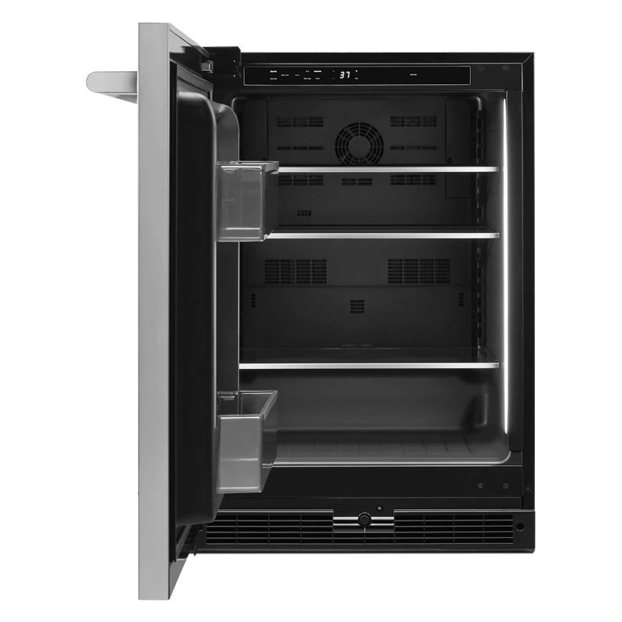 RISE 24"  Under Counter Solid Door Refrigerator, Left Swing JURFL242HL