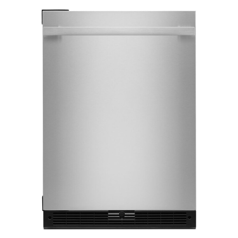 JennAir NOIR 24" Under Counter Solid Door Refrigerator, Left Swing Stainless Steel JURFL242HM Picture 1