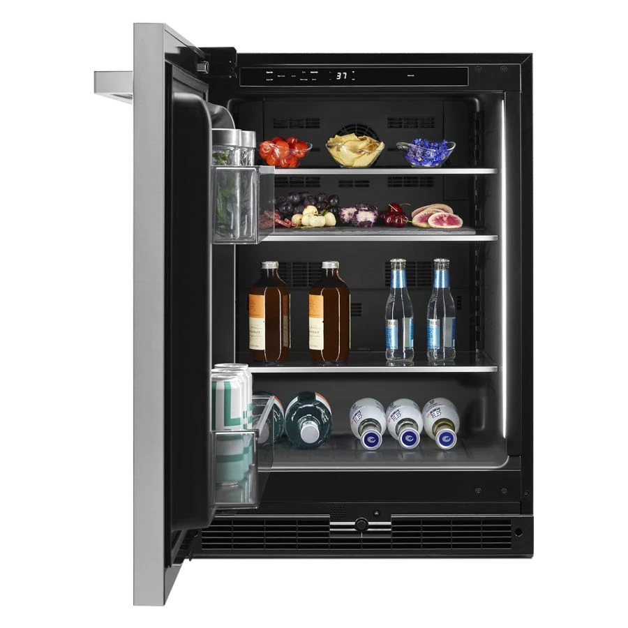 NOIR 24" Under Counter Solid Door Refrigerator, Left Swing JURFL242HM