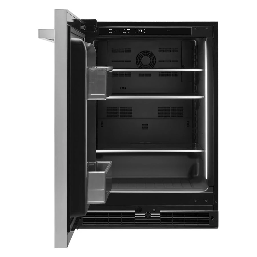 NOIR 24" Under Counter Solid Door Refrigerator, Left Swing JURFL242HM