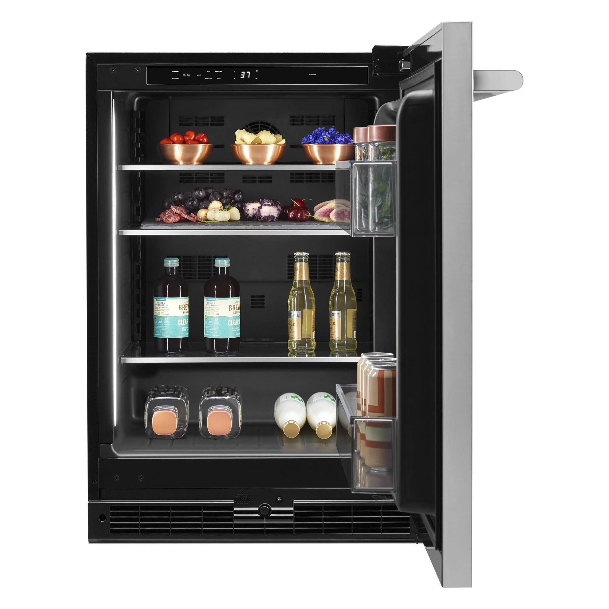 RISE™ 24" Under Counter Solid Door Refrigerator, Right Swing JURFR242HL