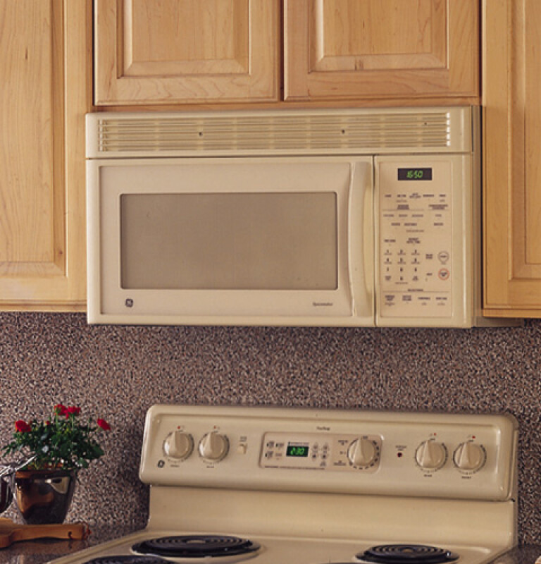 1.6 Cu. Ft. Spacemaker XL1600 Over-the-Range Microwave Oven JVM1650AB