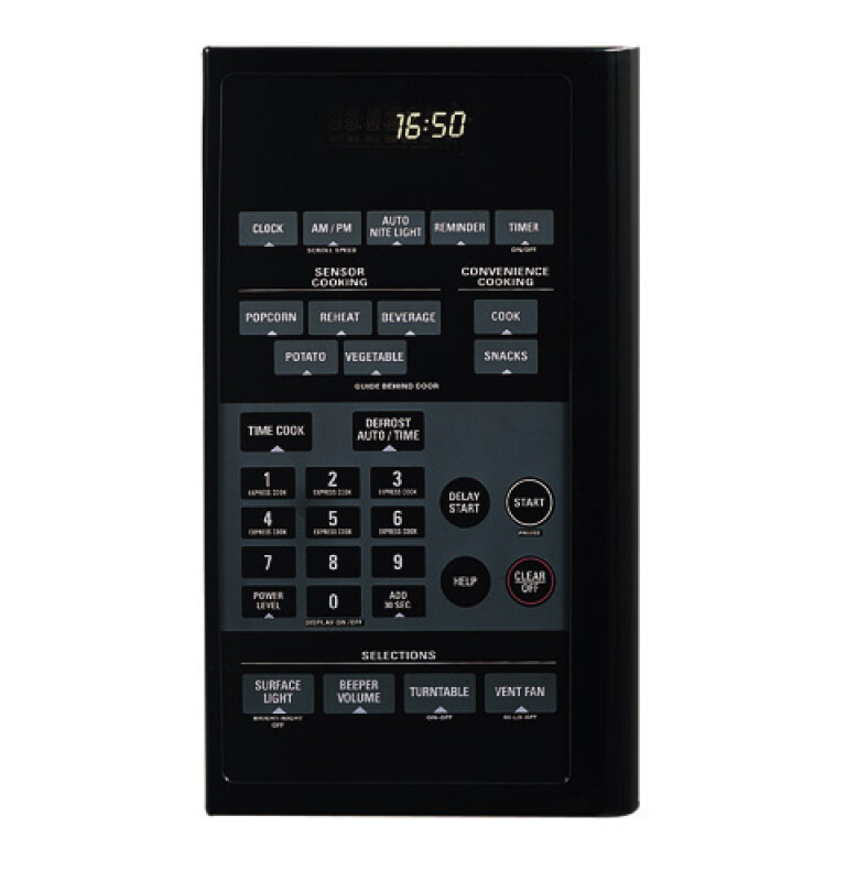 Spacemaker XL1600 1.6 Cu. Ft. Capacity, 1000 Watt Microwave Oven with Outside Venting JVM1650BB