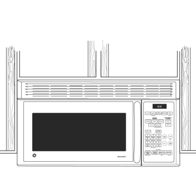 Spacemaker Microwave Oven JVM1650BH