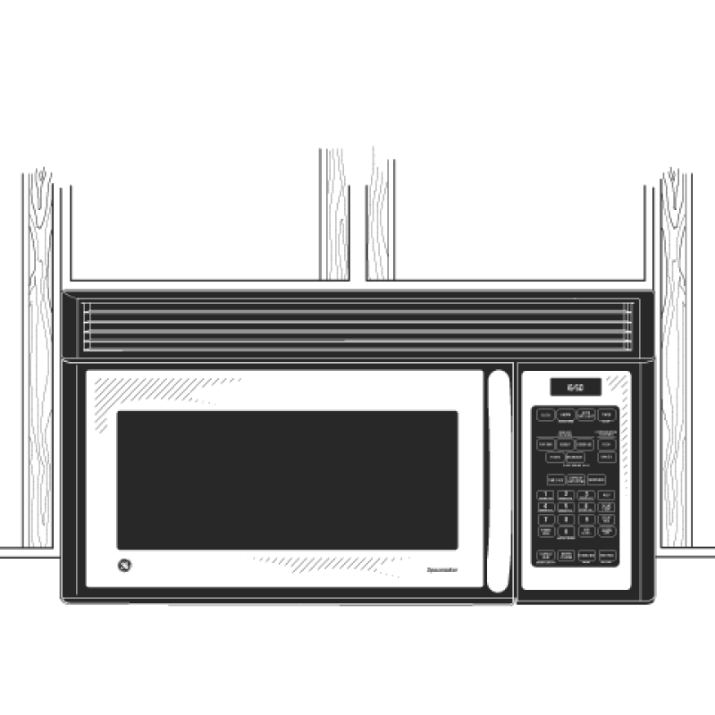 Spacemaker Microwave Oven JVM1650SH