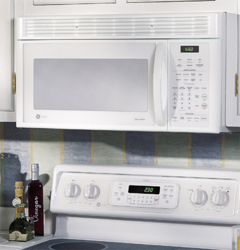 1.6 Cu. Ft. Spacemaker XL1600 Over-the-Range Microwave Oven JVM1660WB