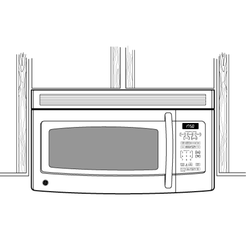 Spacemaker Over-the-Range Microwave Oven JVM1750DMBB