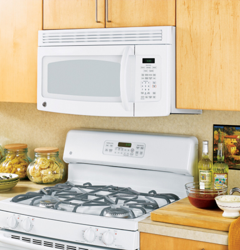 GE Spacemaker Over-the-Range Microwave Oven White JVM1750DMWW Picture 1