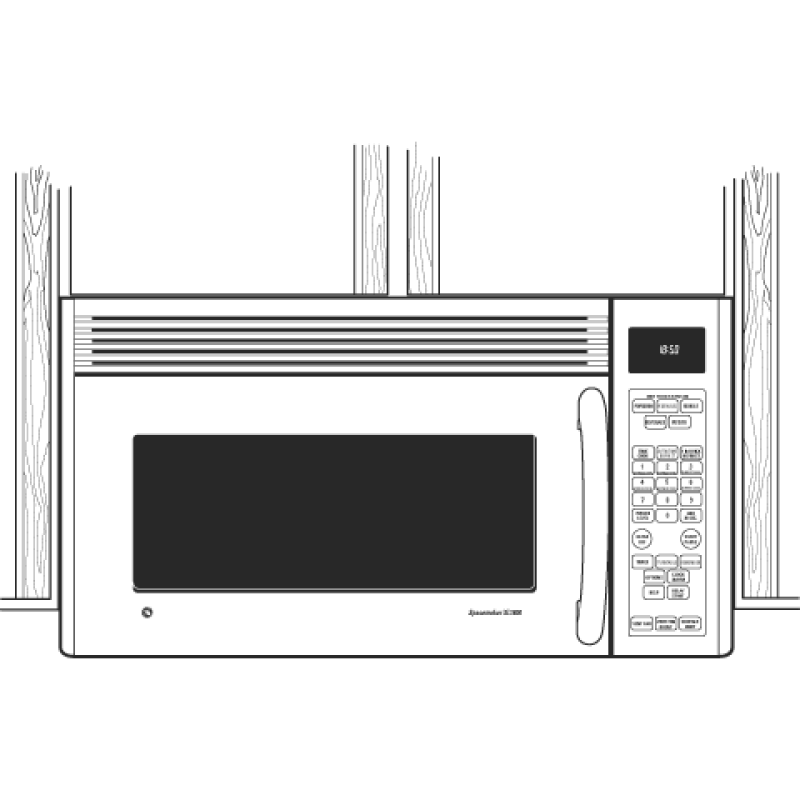 Spacemaker XL1800 Microwave Oven JVM1850WH