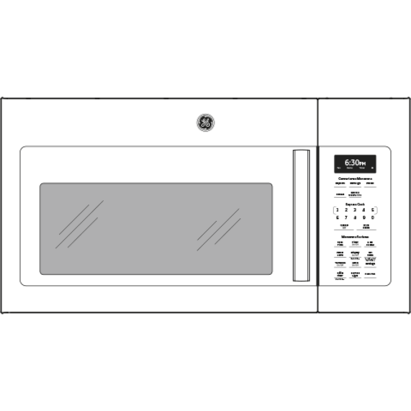 1.7 Cu. Ft. Over-the-Range Microwave Oven JVM6172DKWW